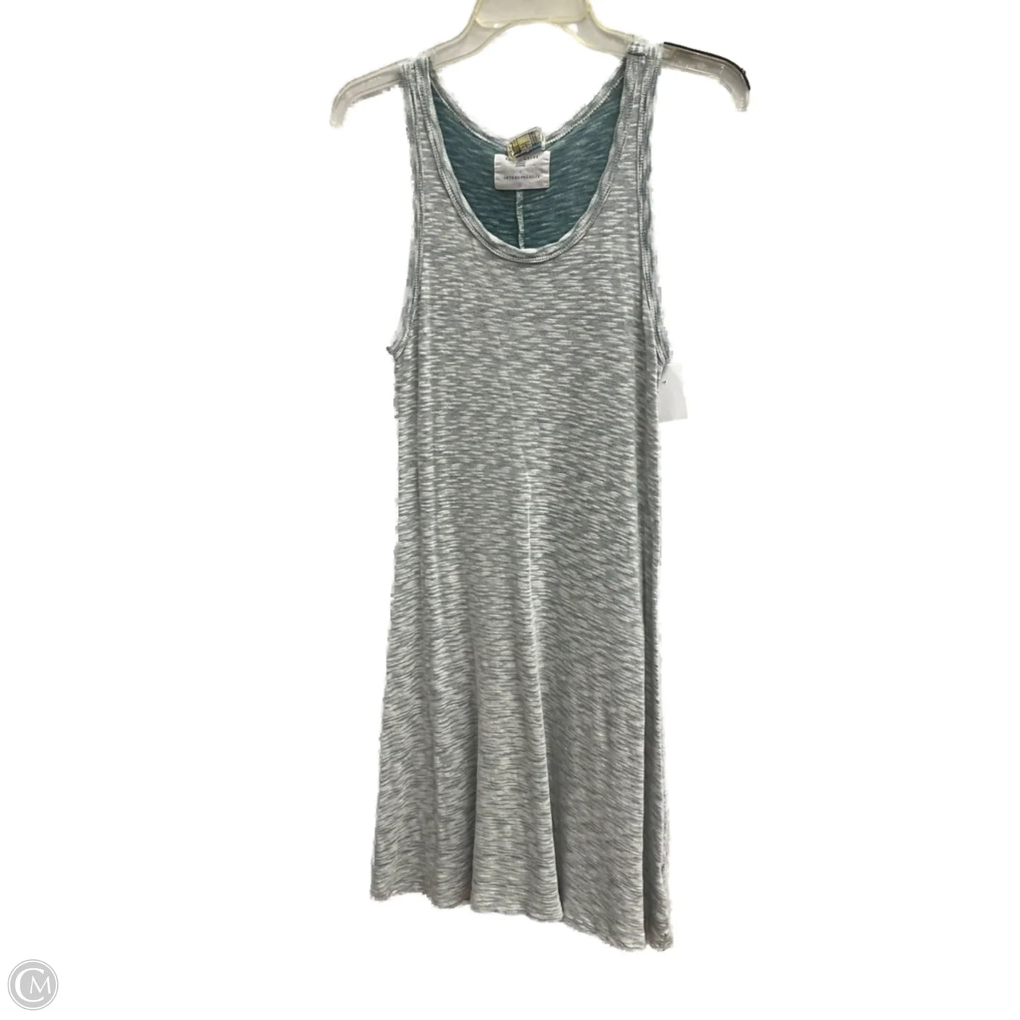 Dress Casual Short By Anthropologie In Blue & Grey, Size: Xs