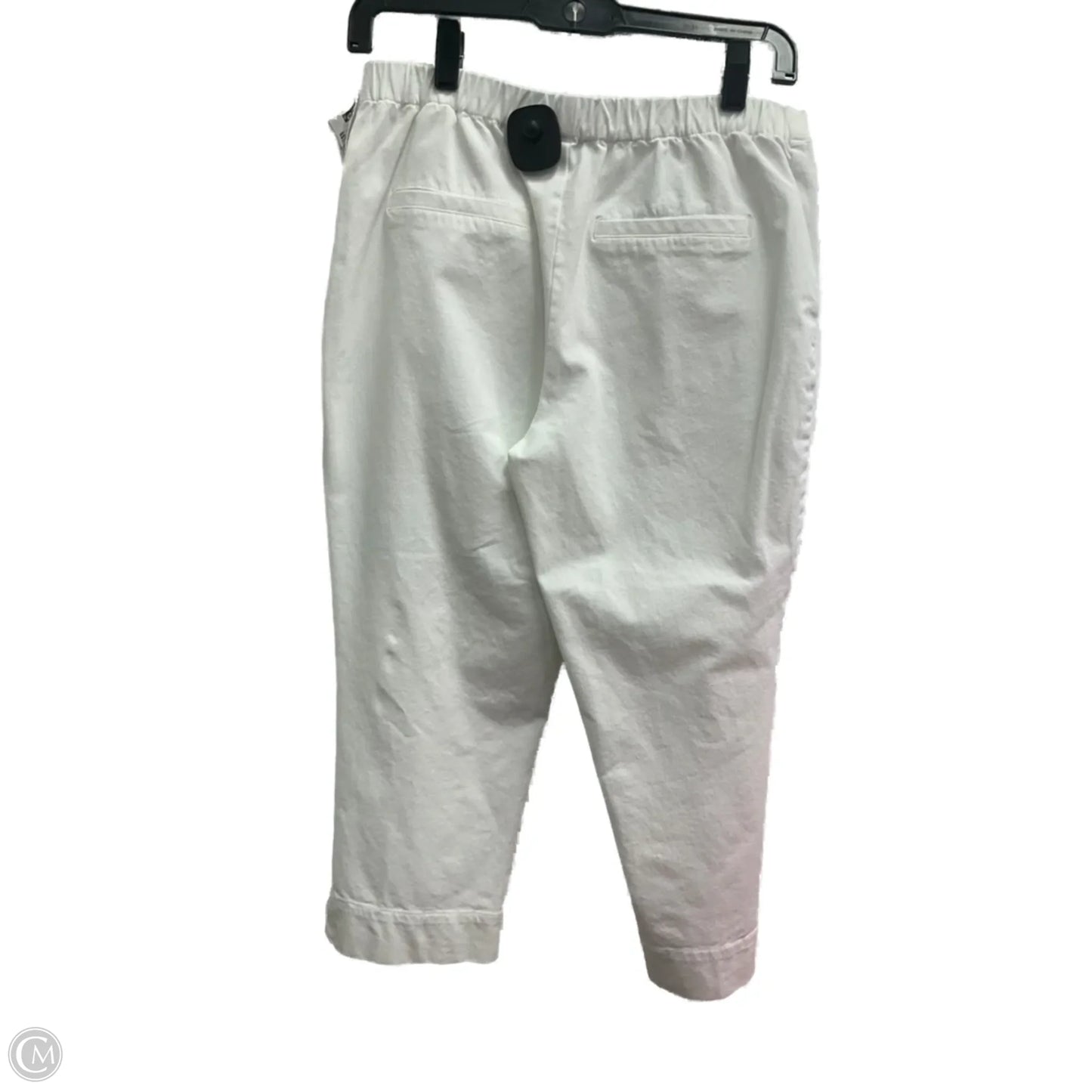 Capris By Isaac Mizrahi Live Qvc In White, Size: 10