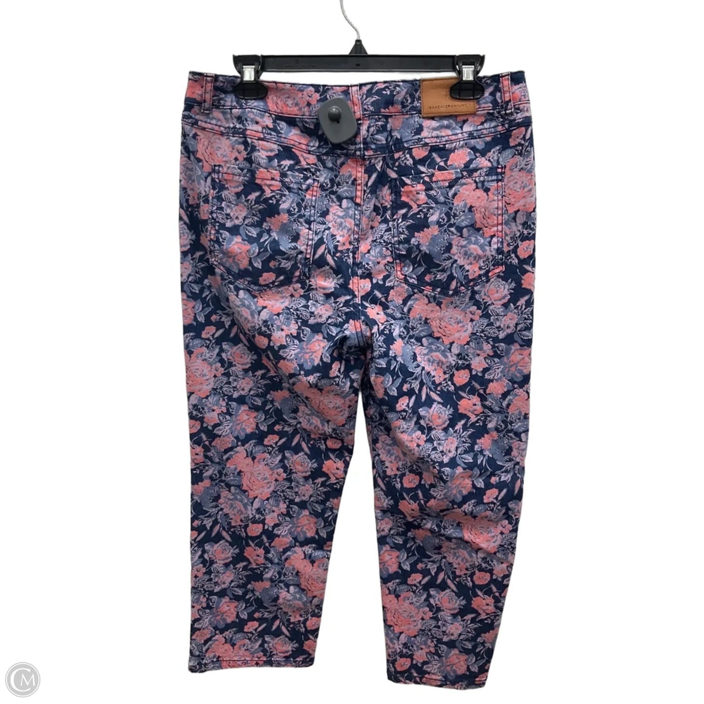 Pants Cropped By Isaac Mizrahi Live Qvc In Floral Print, Size: 10