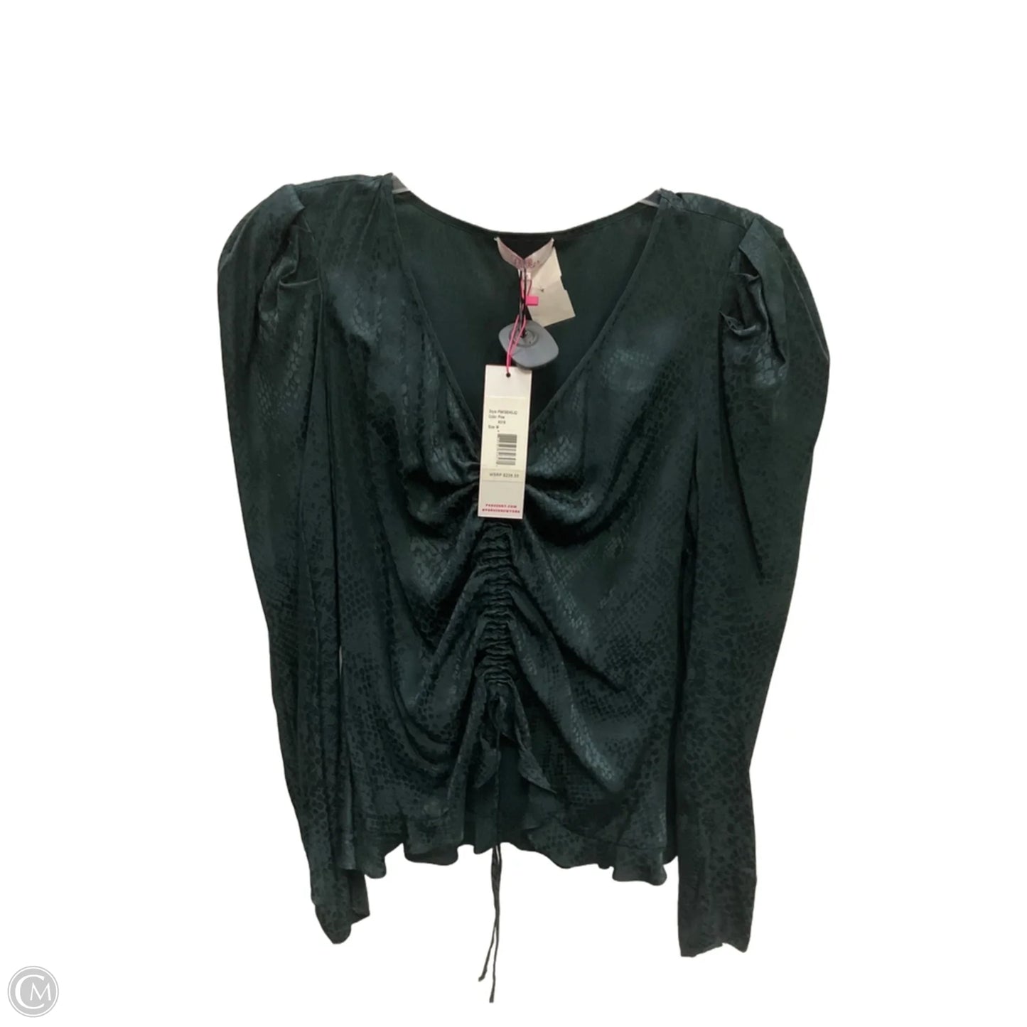 Top Long Sleeve By Parker In Green, Size: M