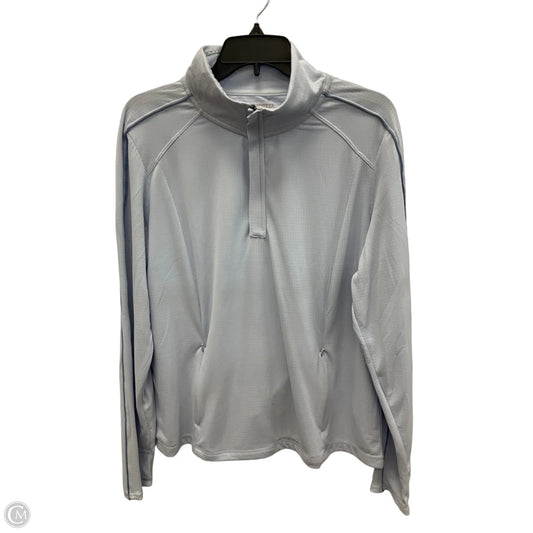 Athletic Top Long Sleeve Collar By Mondetta In Purple, Size: M