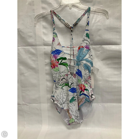 Swimsuit By Clothes Mentor In Floral Print, Size: M