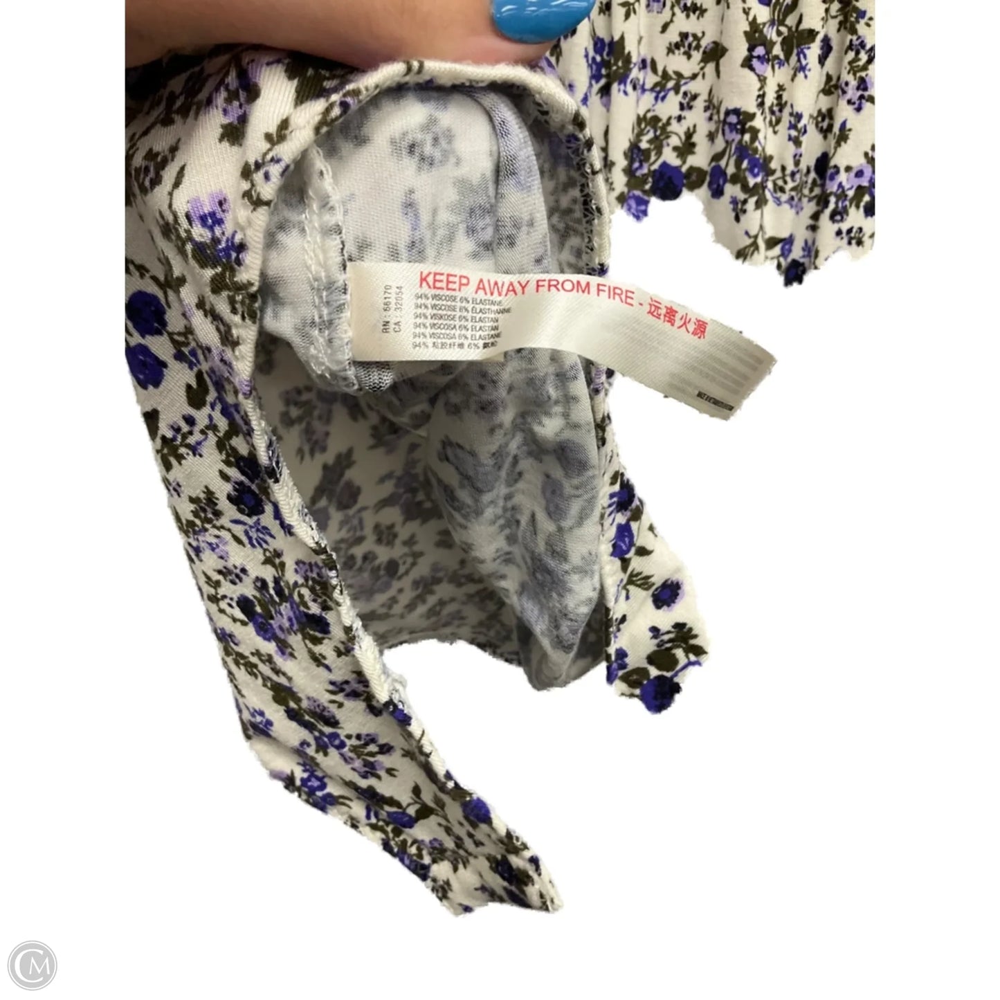 Bodysuit By Free People In Floral Print, Size: Xs