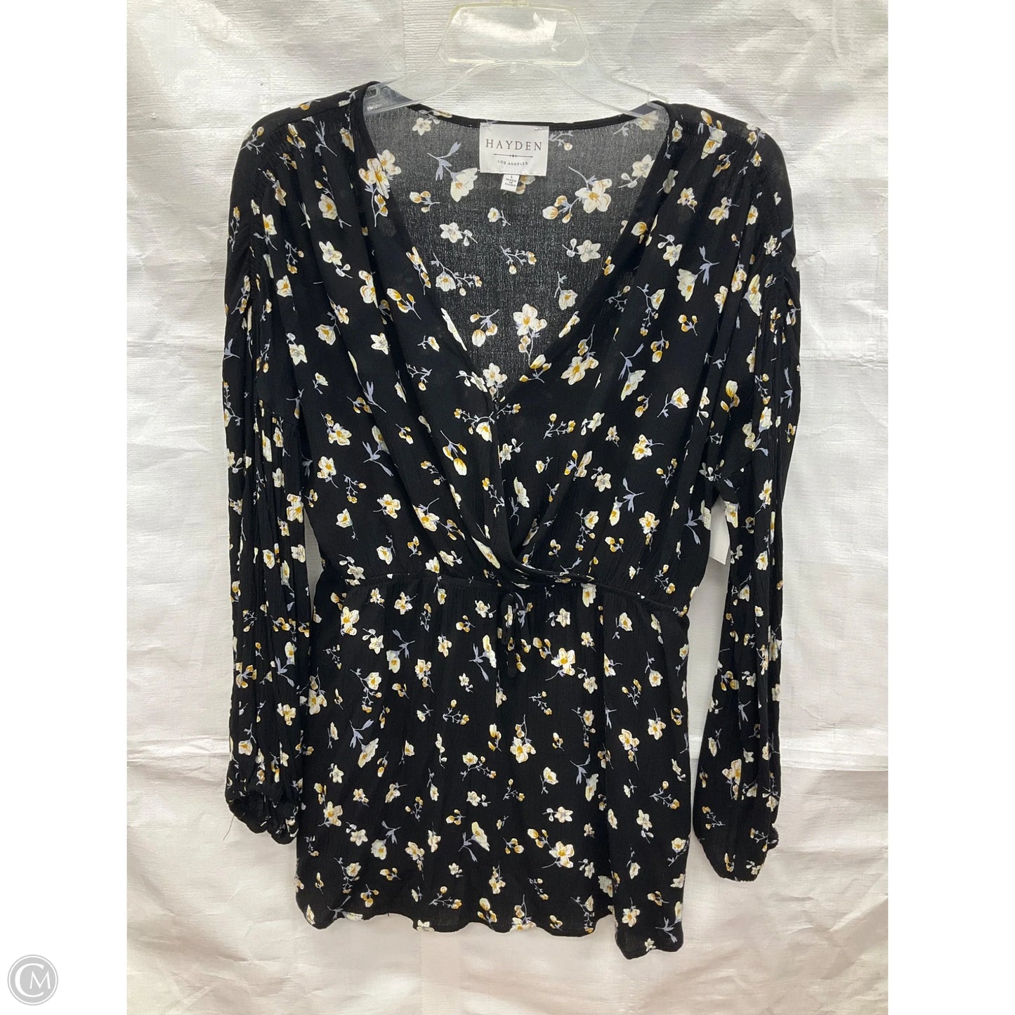 Top Long Sleeve By Hayden Harnett In Black, Size: L