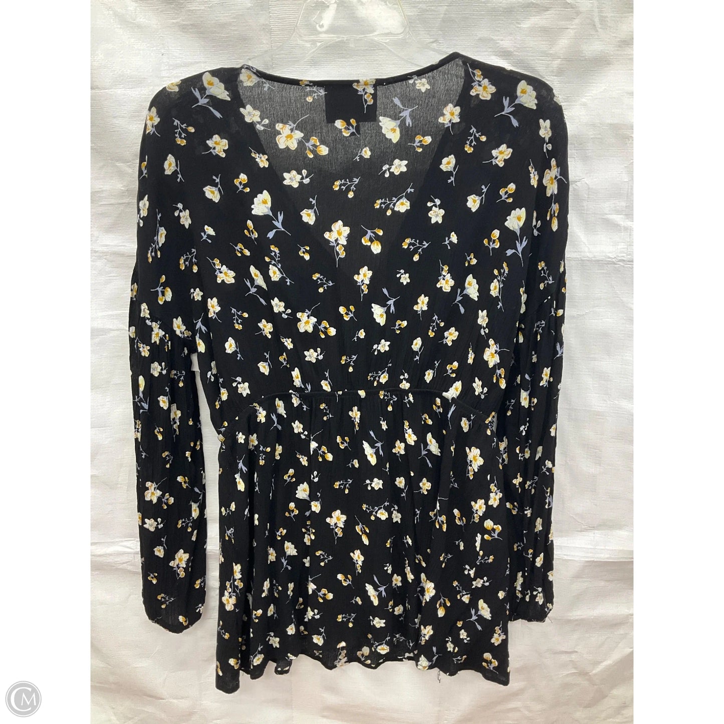 Top Long Sleeve By Hayden Harnett In Black, Size: L
