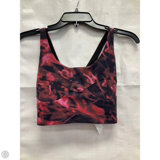 Athletic Bra By Lululemon In Black & Red, Size: 2