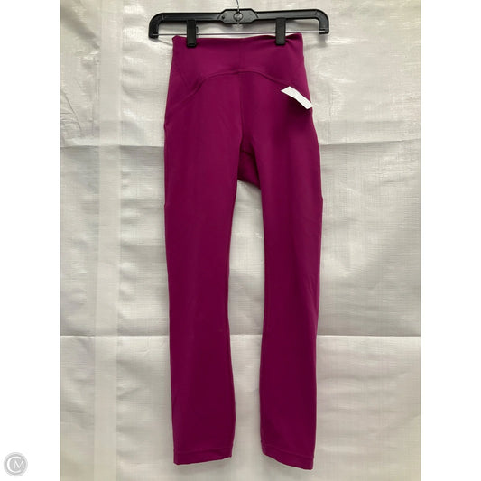 Athletic Leggings By Lululemon In Pink, Size: 2
