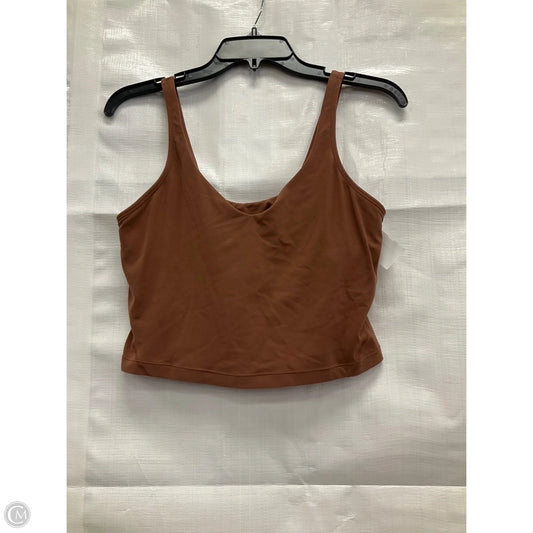 Athletic Bra By Lululemon In Brown, Size: 10