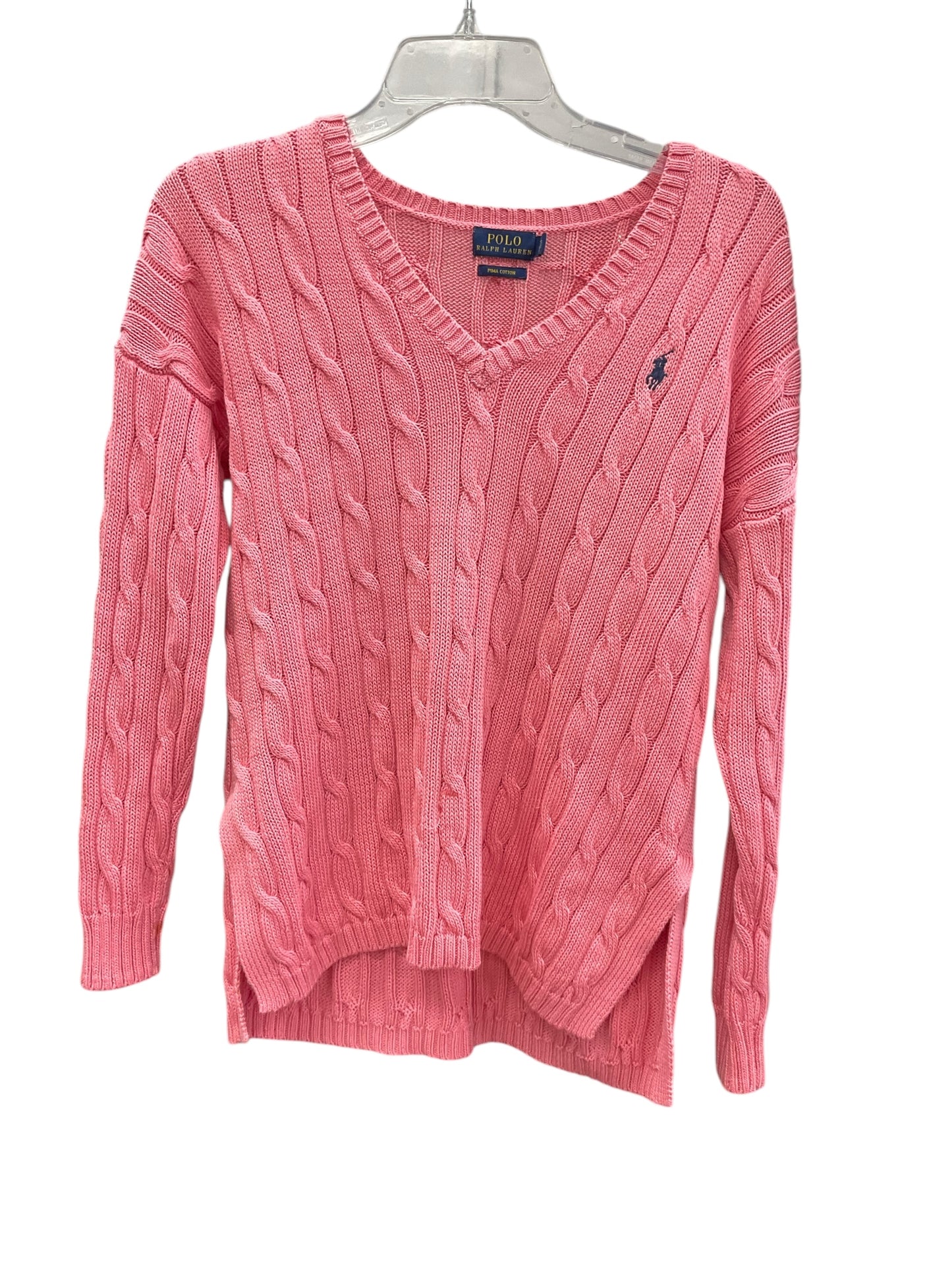 Sweater By Polo Ralph Lauren In Pink, Size: Xs