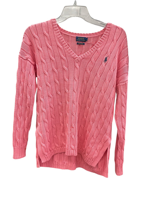 Sweater By Polo Ralph Lauren In Pink, Size: Xs