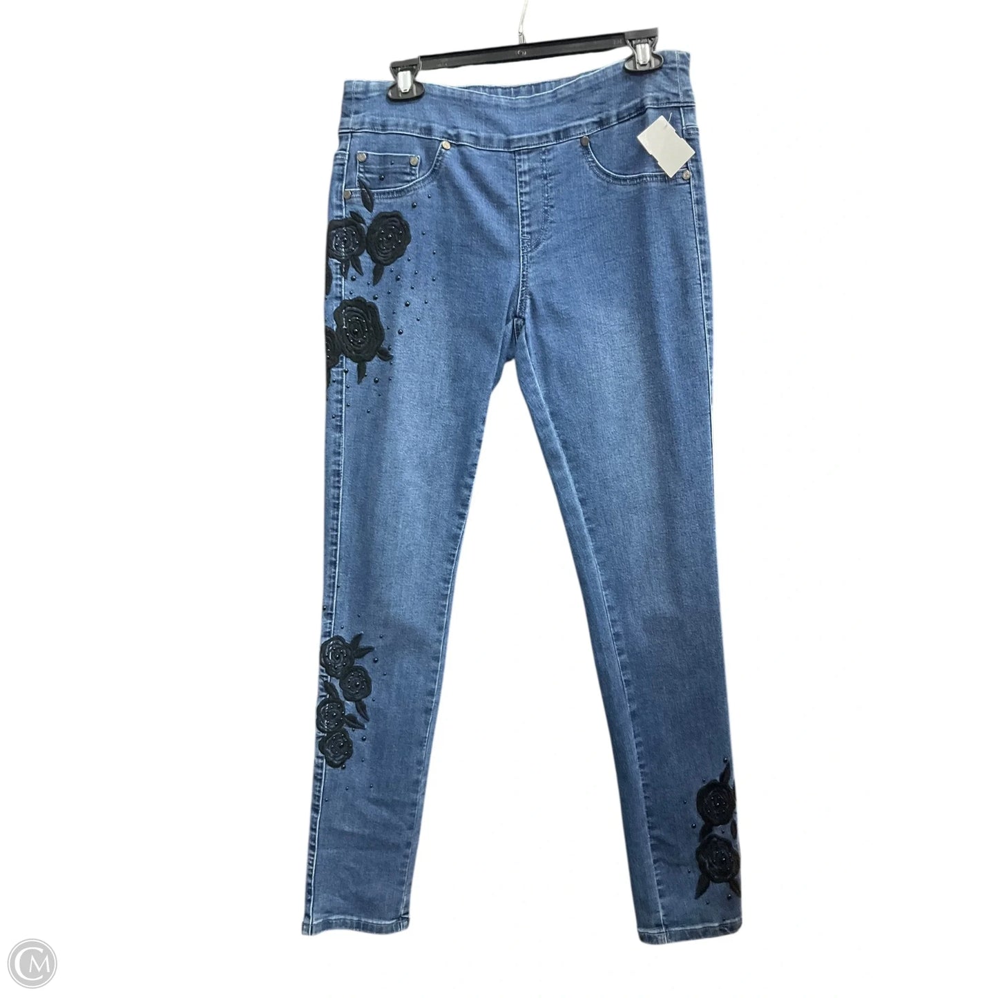 Jeans Skinny By Joseph Ribkoff In Blue Denim, Size: 12