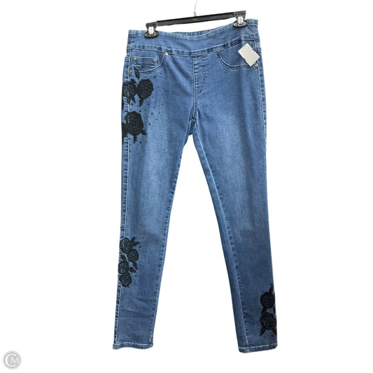 Jeans Skinny By Joseph Ribkoff In Blue Denim, Size: 12