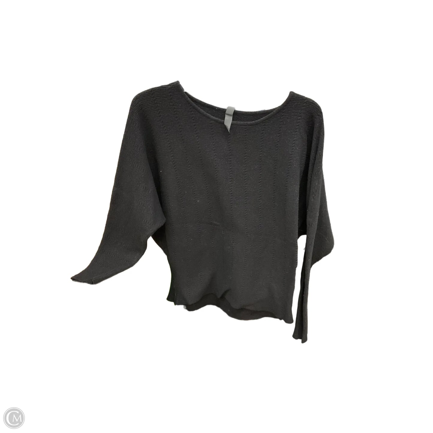 Top Long Sleeve By Alya In Black, Size: L