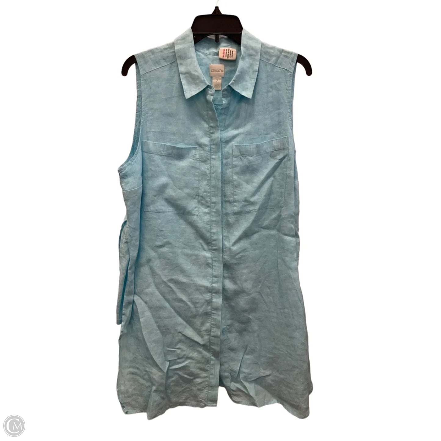 Top Sleeveless By Chicos In Blue, Size: 2