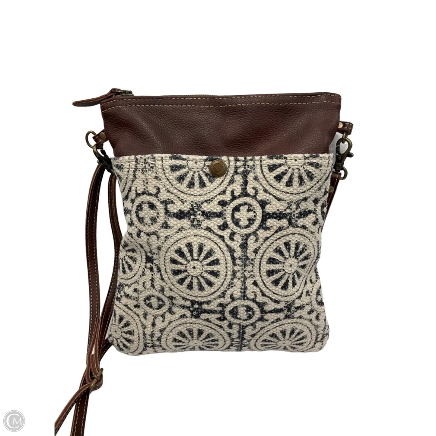 Crossbody Leather By Myra, Size: Medium