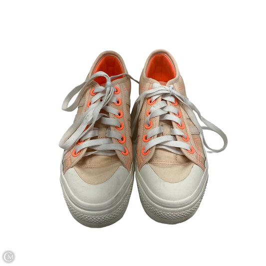 Shoes Sneakers By Adidas In Orange & Pink, Size: 6.5