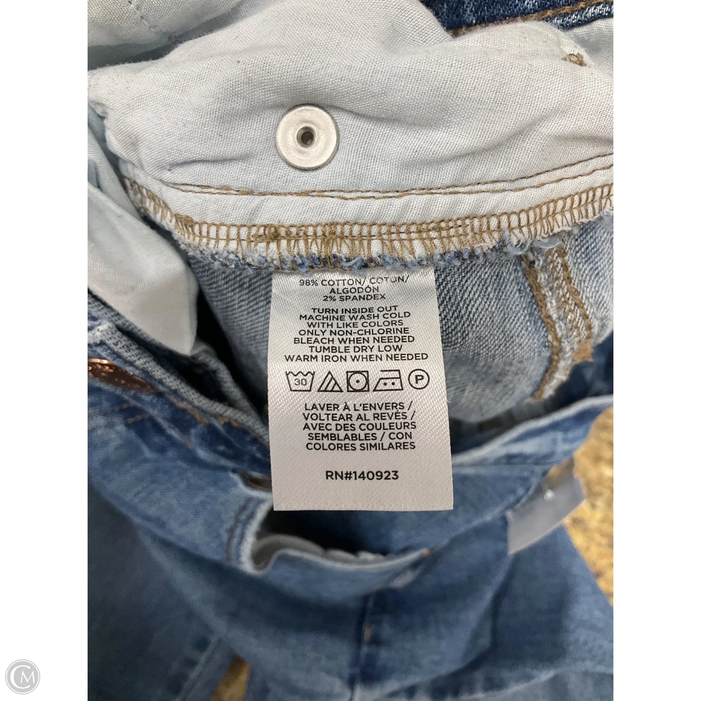 Jeans Straight By Loft In Blue Denim, Size: 4