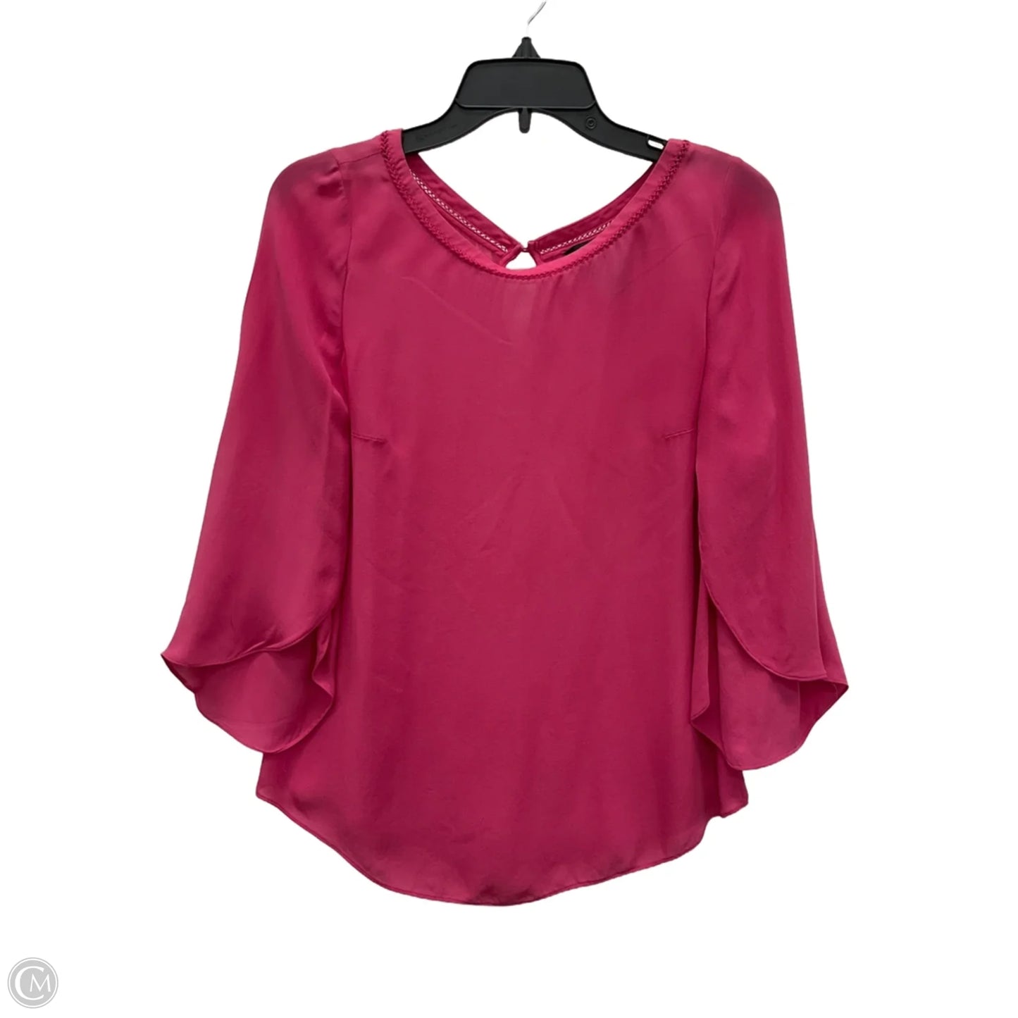 Top 3/4 Sleeve By White House Black Market In Pink, Size: S