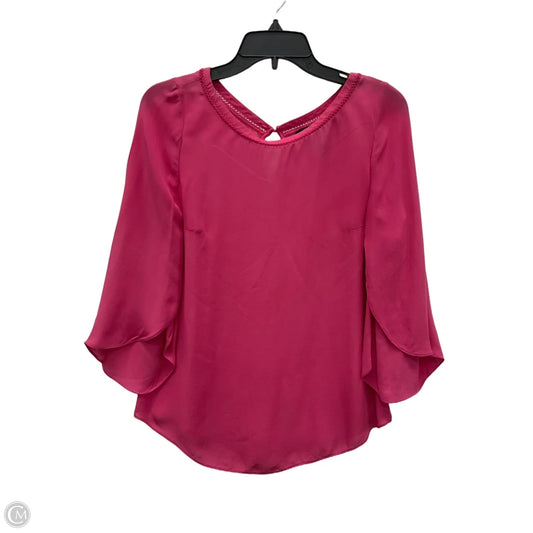 Top 3/4 Sleeve By White House Black Market In Pink, Size: S