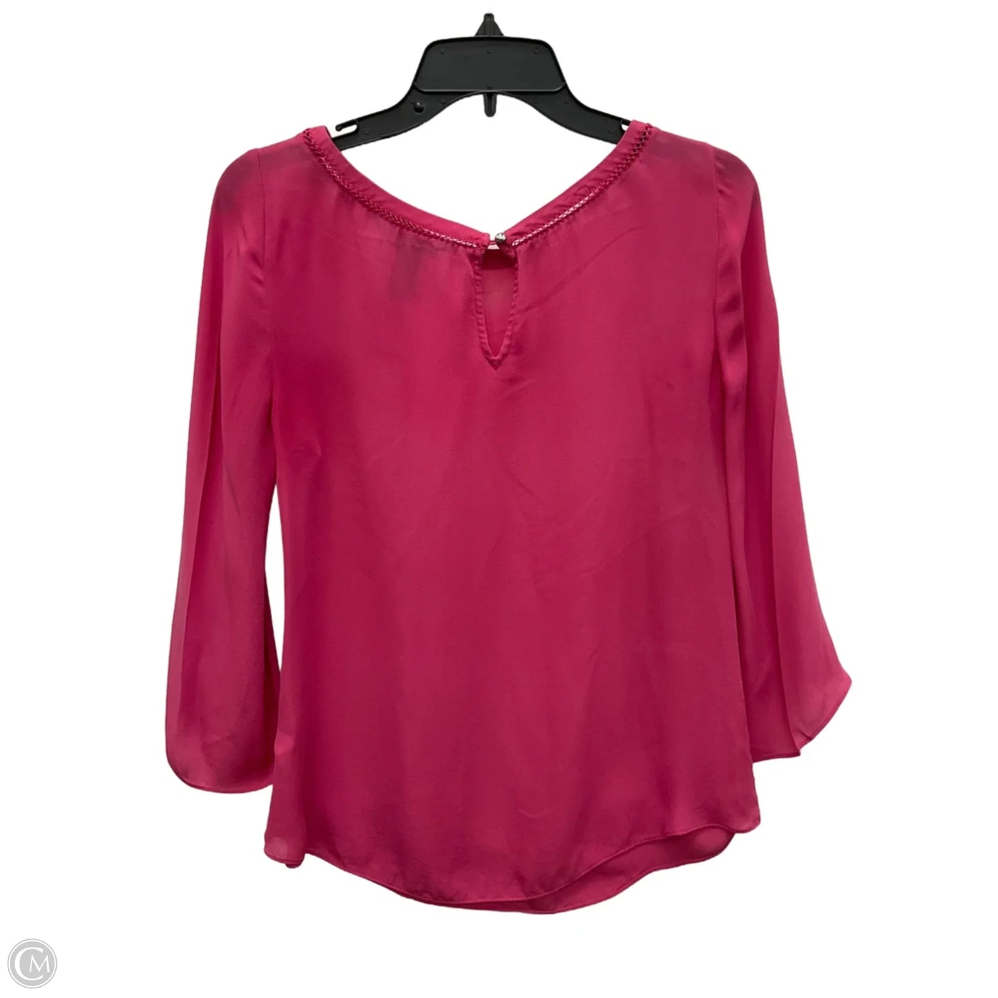 Top 3/4 Sleeve By White House Black Market In Pink, Size: S