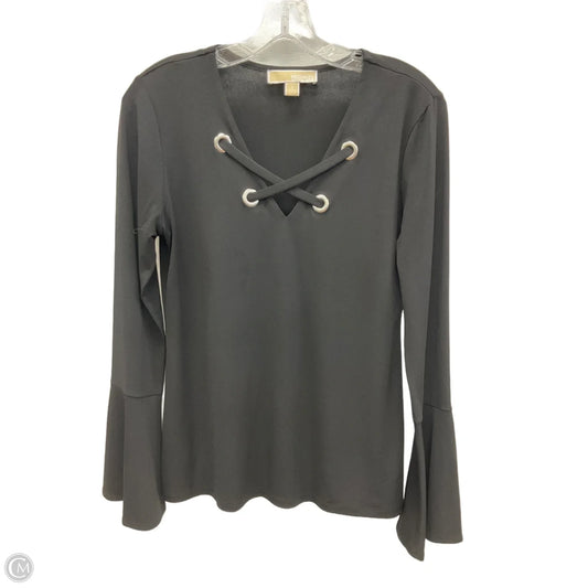 Top Long Sleeve By Michael By Michael Kors In Black, Size: S