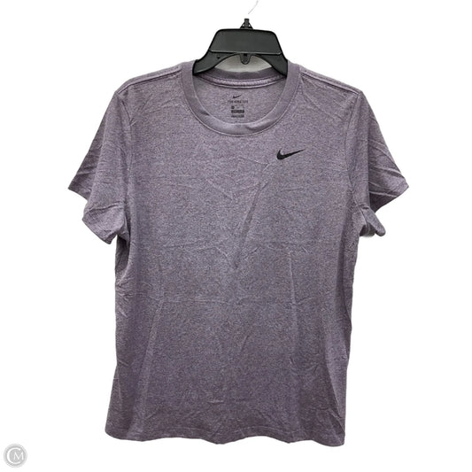 Athletic Top Short Sleeve By Nike Apparel In Purple, Size: Xl