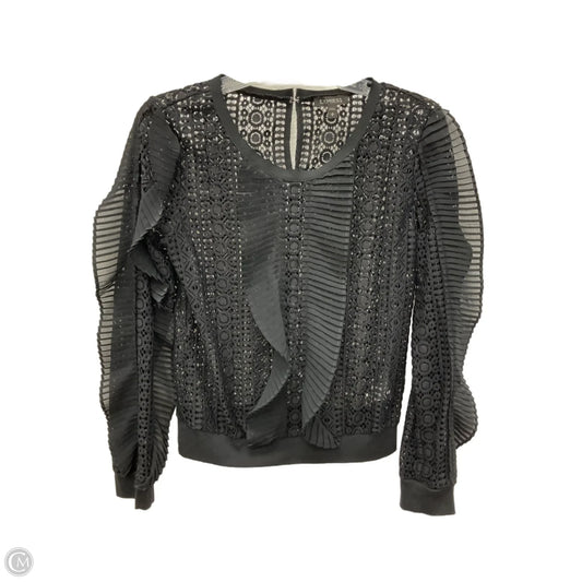 Top Long Sleeve By Express In Black, Size: Sp
