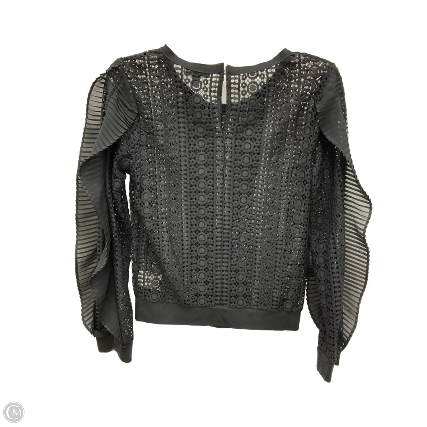 Top Long Sleeve By Express In Black, Size: Sp