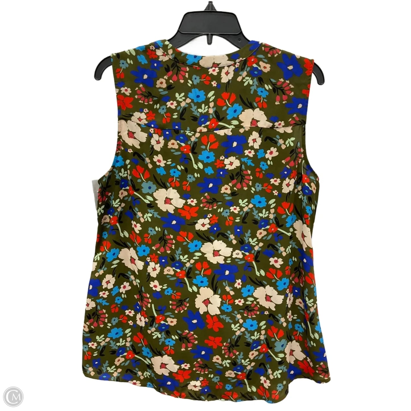 Top Sleeveless By Cabi In Floral Print, Size: M