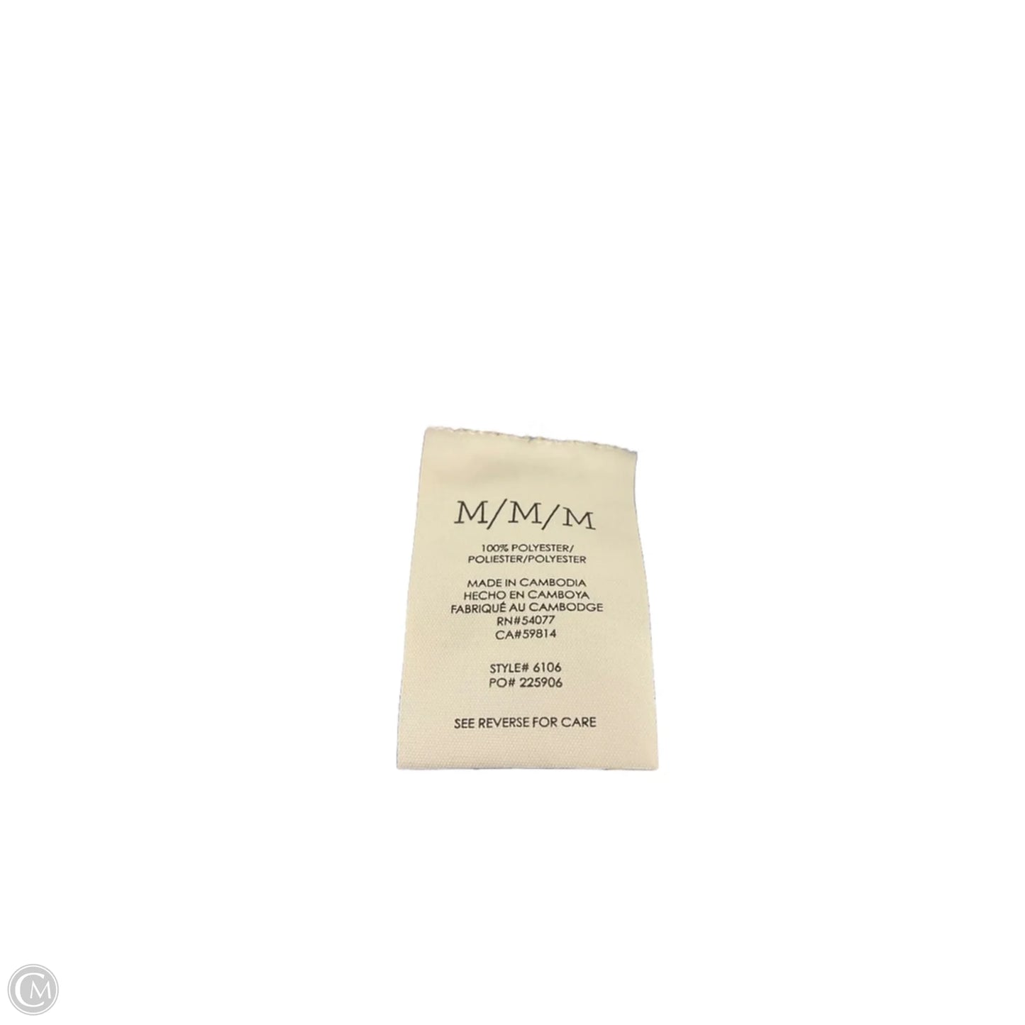 Top Sleeveless By Cabi In Blue & White, Size: M