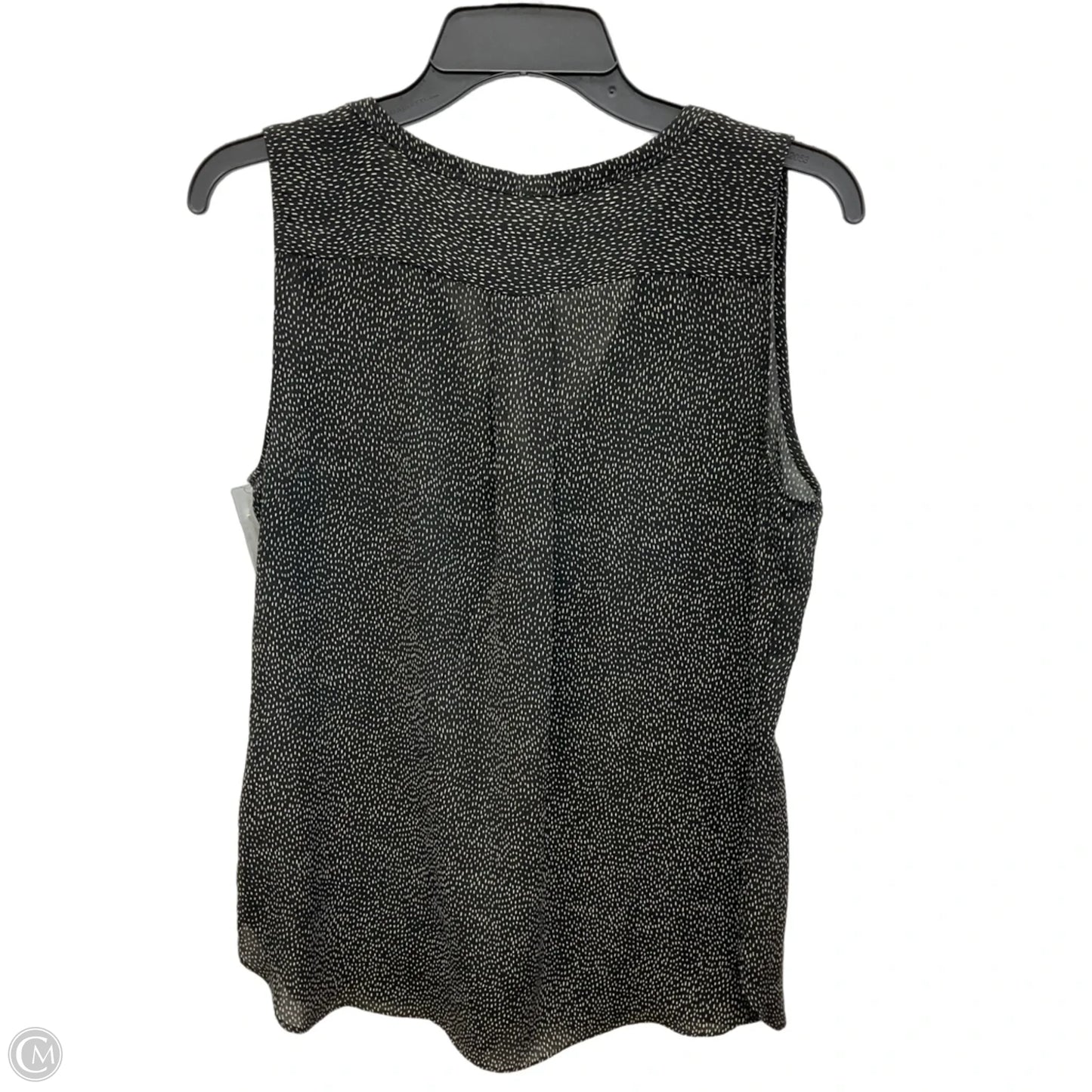 Top Sleeveless By Loft In Black & White, Size: S
