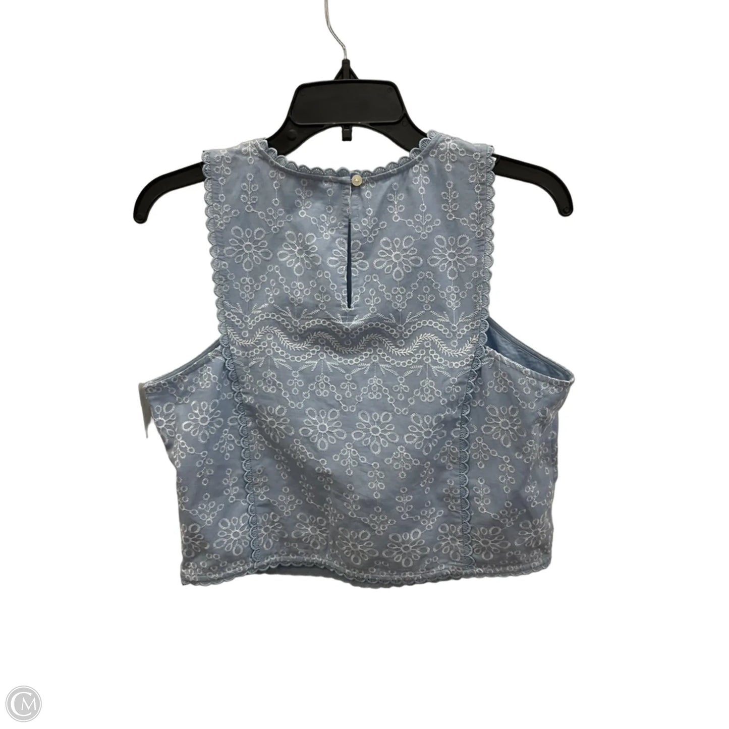 Top Sleeveless By Loft In Blue, Size: M