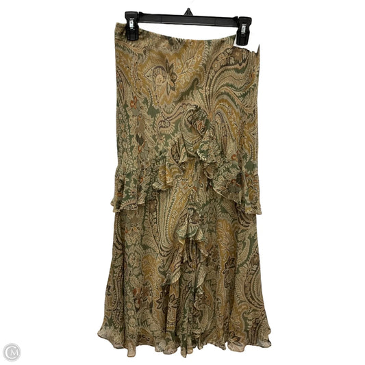 Dress Casual Midi By Lauren By Ralph Lauren In Floral Print, Size: L