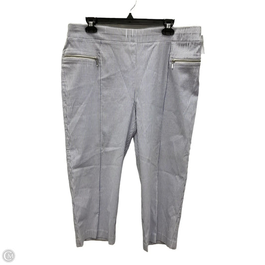 Capris By Chicos In Blue & White, Size: Xl