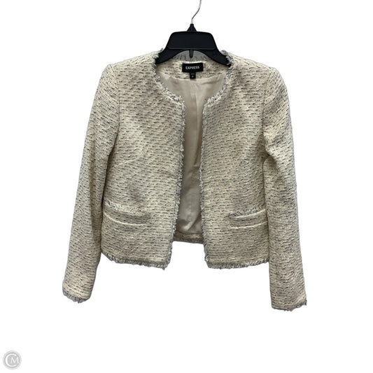 Blazer By Express In Cream, Size: Sp