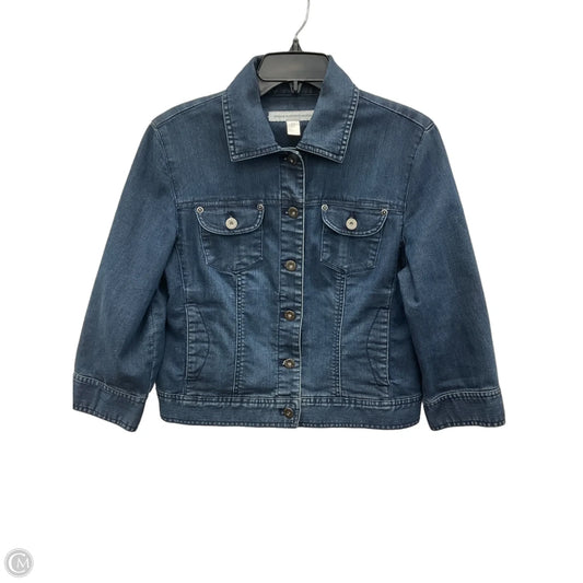 Jacket Denim By Chicos In Blue Denim, Size: S