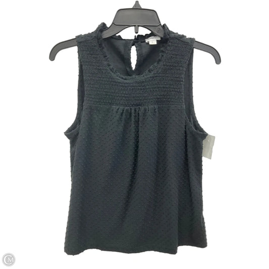 Top Sleeveless By J. Crew In Black, Size: L