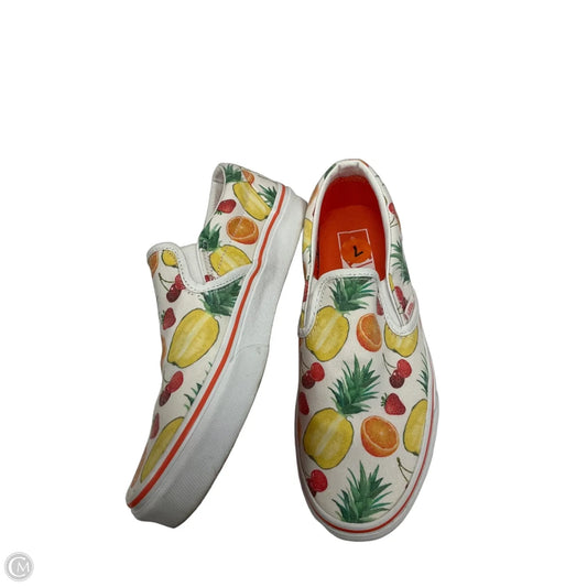 Shoes Flats By Vans In Multi-colored, Size: 7