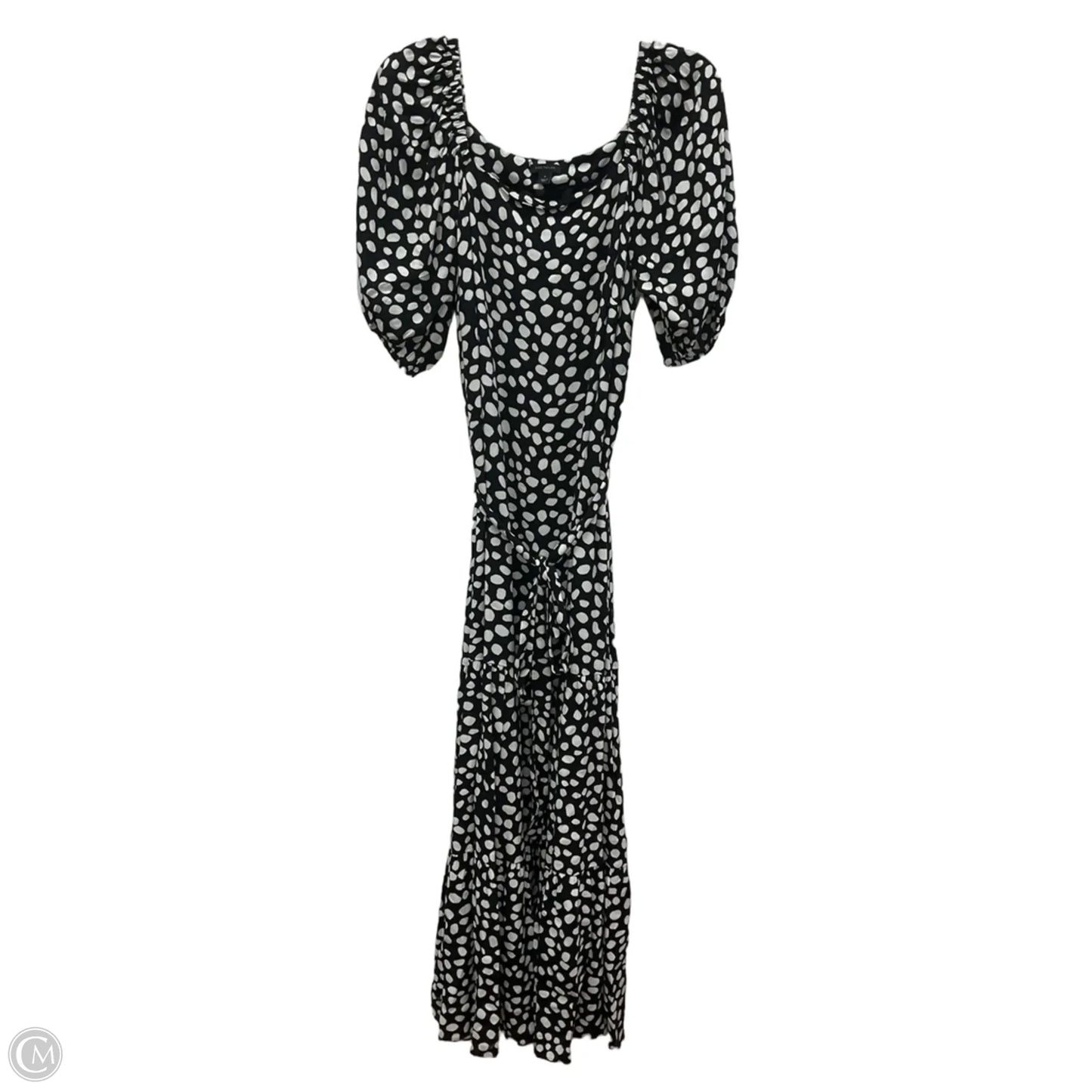 Dress Casual Maxi By Ann Taylor In Black & White, Size: M