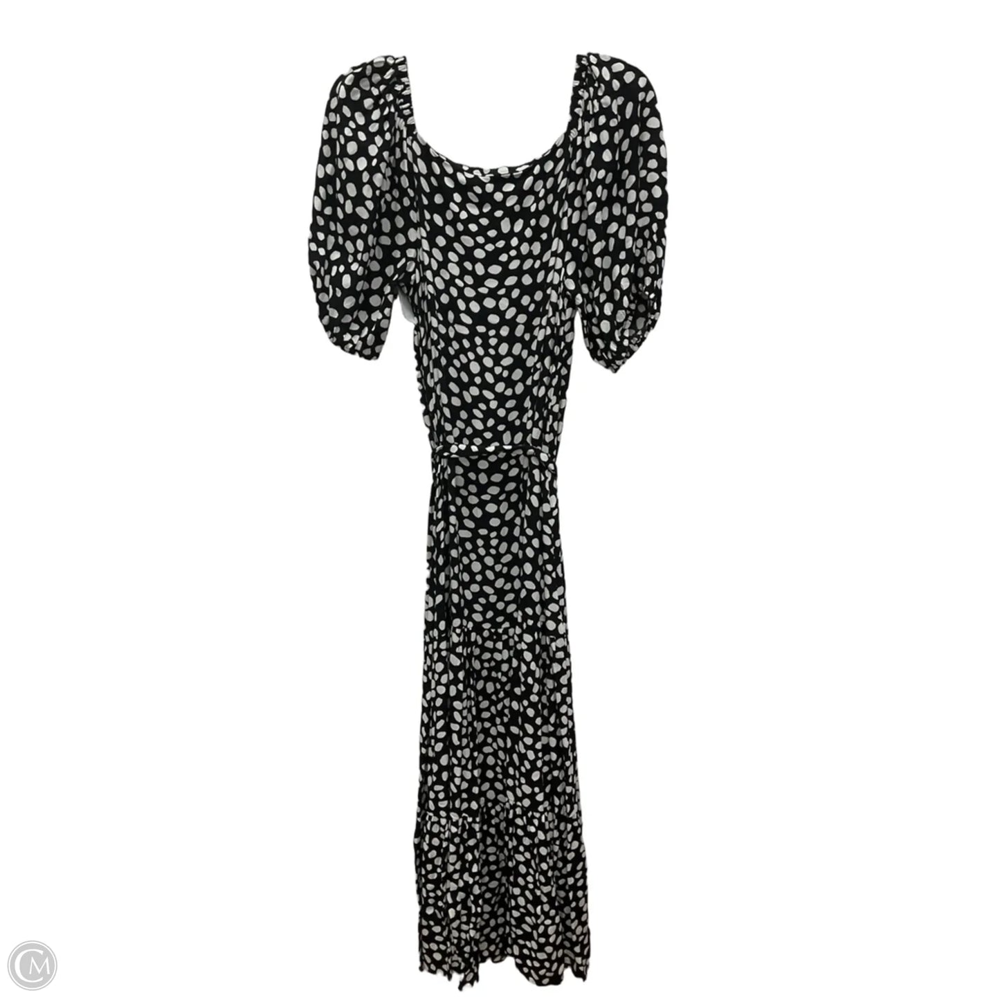 Dress Casual Maxi By Ann Taylor In Black & White, Size: M
