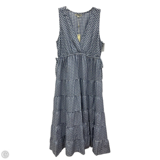 Dress Casual Maxi By Max Studio In Blue & White, Size: M
