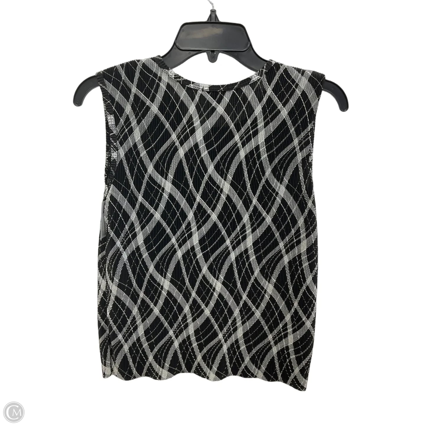 Top Sleeveless By Cmf In Black & White, Size: M