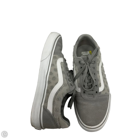 Shoes Sneakers By Vans In Grey & White, Size: 8.5