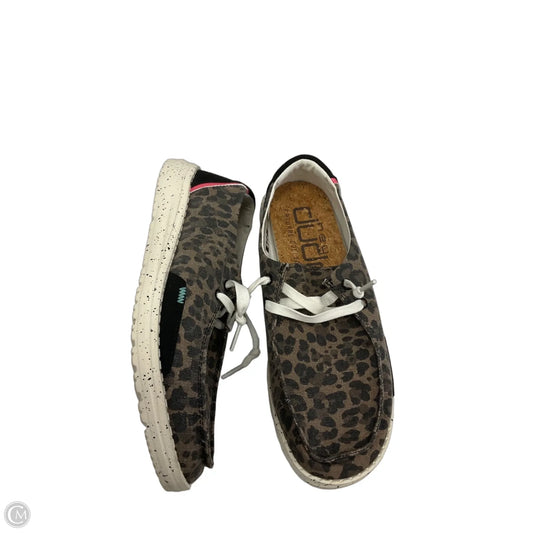 Shoes Sneakers By Hey Dude In Animal Print, Size: 7