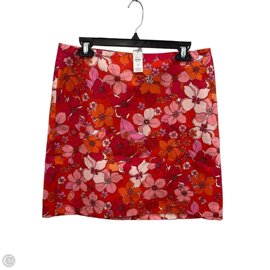 Skirt Midi By Talbots In Orange & Pink, Size: 12p