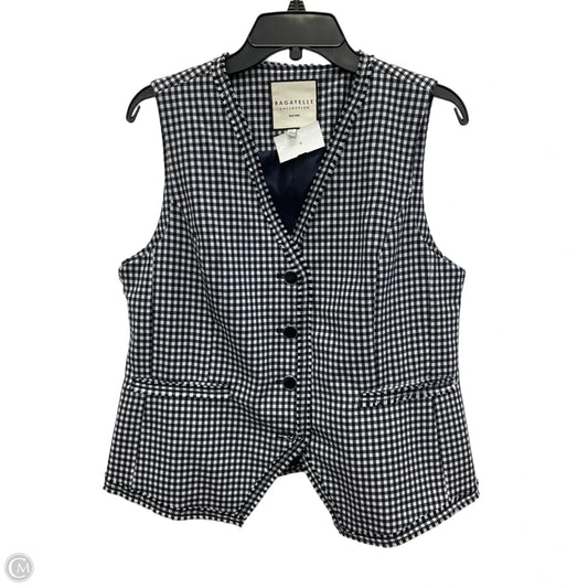 Top Sleeveless By Bagatelle In Blue & White, Size: L