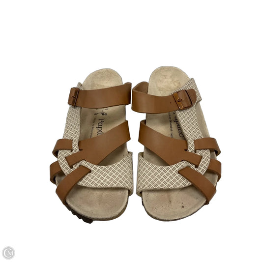 Sandals Flats By Cma In Brown, Size: 7.5