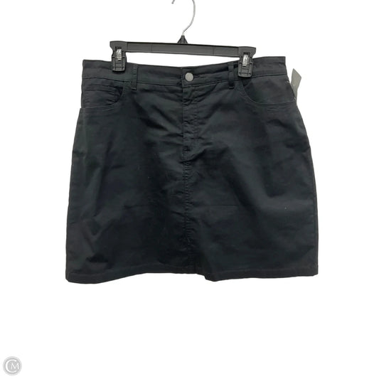 Skort By Croft And Barrow In Black, Size: 16