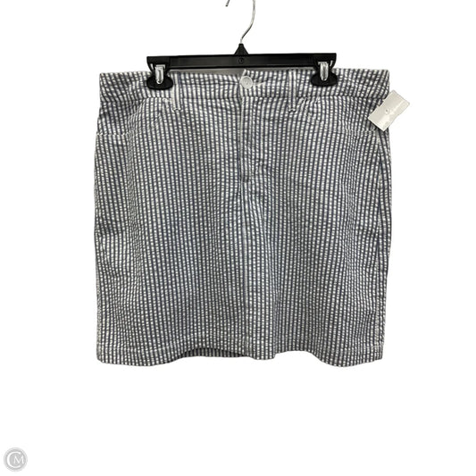 Skort By Croft And Barrow In Blue & White, Size: 16