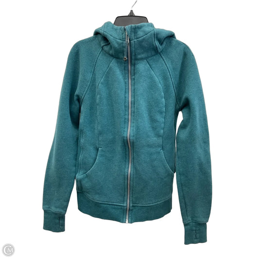 Athletic Jacket By Lululemon In Blue, Size: S